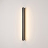 Black Linear Outdoor Wall Sconce | Waterproof LED Bar with Remote Option – on a clean white background