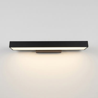 Black Rectangular Outdoor Wall Light | Optional Motion Sensor – on a clean white background