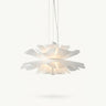 Blooming Petal Acrylic Pendant Light | Sculptural White Dining Light – on a clean white background