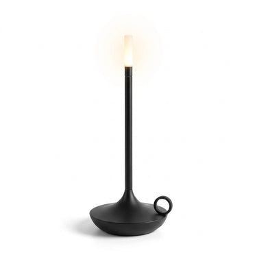 Candlestick Cordless Table Lamp | Rechargeable LED Lamp with Handle – on a clean white background