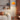 Caramel Acrylic Mushroom Floor Lamp | Mid-Century Dome Light – detail view