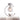 Ceramic Bird Brass Ceiling Light | Whimsical Glass Bud Flush Fixture – White