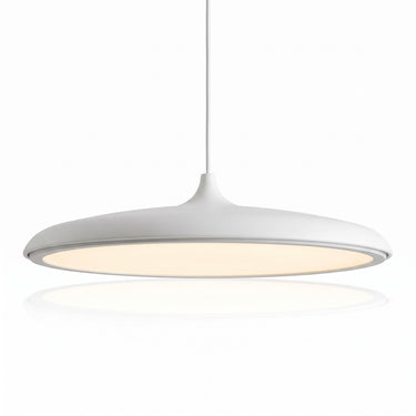 Colorful Disc Pendant Light | Slim LED Hanging Lamp in Eight Colors – on a clean white background