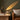 Crystal Glass Pebble Table Lamp | Plug-In Colored Glow Accent Lamp – switched on in a room