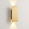 Flat Rectangular Aluminum Wall Sconce | Two-Light LED Wall Lamp – on a clean white background