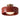 Glazed Porcelain Semi-Flush Ceiling Light | Modern Colored Dome Fixture – Brick Red