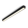 Linear Flush Mount Ceiling Light | Slim LED Bar in Black or White – on a clean white background