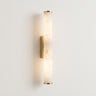 Marble-Look Resin Wall Sconce | Sculptural Warm LED Wall Light – on a clean white background
