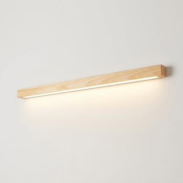 Pine Wood Linear Wall Light | Dimmable Wall or Ceiling LED Bar – on a clean white background
