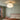Pleated Brass Semi-Flush Ceiling Light | Dimmable Mid-Century Fixture – switched on in a room