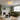 Ribbed Glass Art Deco Ceiling Light | Dimmable Vintage Flush Mount – switched on in a room
