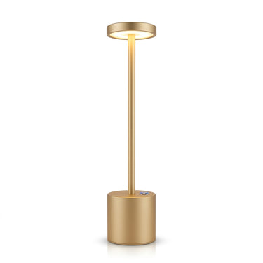 Slim Aluminum Cordless Table Lamp | Three-Level Dimmable Patio Light – on a clean white background