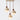 Travertine and Glass Globe Pendant Light | Stone and Wood Island Light – Walnut & Beige · 3 Lights Round