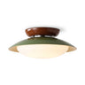 Two-Tone Dome Flush Mount Light | Warm LED for Ceiling or Wall – on a clean white background