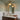 Brass Dome Semi-Flush Ceiling Light | Opal Glass or Alabaster Shade – detail view