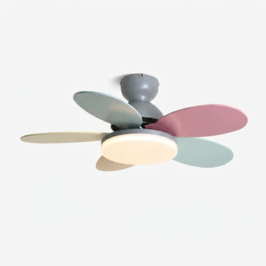 Curved Wood Blade Ceiling Fan Light | Quiet DC Fan with LED – on a clean white background