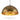 Extra-Large Metal Dome Pendant Light | Gold-Leaf Interior Kitchen Light – Distressed Gold