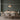 Layered Metal Drum Pendant Light | Wood Band Kitchen Island Light – switched on in a room