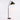 Pleated Fabric Gooseneck Floor Lamp | Slim Modern Reading Light – Black · Dark green shade