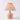 Pleated Paper Ceramic Table Lamp | Japanese-Style Bedside Light – Pink