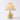 Pleated Paper Ceramic Table Lamp | Japanese-Style Bedside Light – Beige