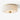 Ribbed Glass Art Deco Ceiling Light | Dimmable Vintage Flush Mount – Gold & White