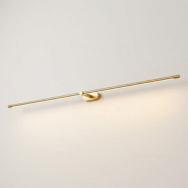Slim Linear Wall Light | Gold LED Vanity and Picture Light – on a clean white background