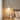 Travertine and Glass Globe Pendant Light | Stone and Wood Island Light – detail view